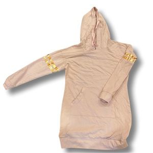 Light Pink Hoodie Dress
